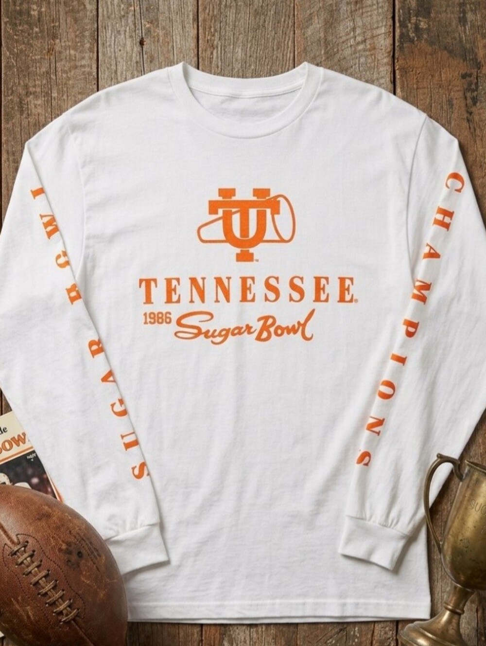 Tennessee Volunteers College Vault 1986 Sugar Bowl Shirt NWT Medium Long Sleeve